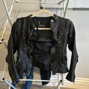 Express Leather Jacket - Size Small Petite (SP)